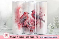 Tumbler Sublimation Valentine Couple Bundle, 20 oz tumbler wrap, I Love You Png 