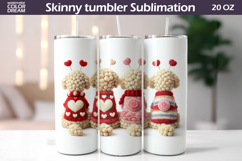 Dogs Heart Tumbler| Valentine Tumbler Sublimation Product Image 1