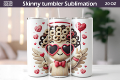 Cupid Heart Tumbler| Valentine Tumbler Sublimation Product Image 1