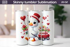 Goose Heart Tumbler| Valentine Tumbler Sublimation Product Image 1