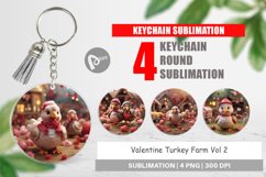 Keychain Valentine Turkey Farm Product Image 1