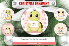 Christmas Ornaments Valentine Turtle Cartoon Product Image 1