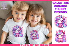 Cute Chibi Unicorn Clipart Design Product Image 1