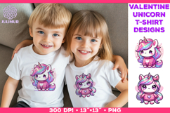 Cute Chibi Unicorn Clipart Design Product Image 1