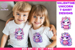 Cute Chibi Unicorn Clipart Design Product Image 1