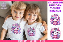 Cute Chibi Unicorn Clipart Design Product Image 1