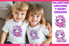 Cute Chibi Unicorn Clipart Design Product Image 1