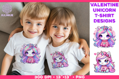 Cute Chibi Unicorn Clipart Design Product Image 1