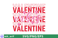 Valentine Vibes SVG PNG T-shirt Design Product Image 2