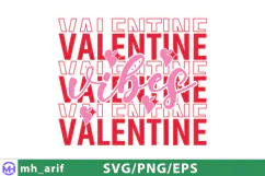 Valentine Vibes SVG PNG T-shirt Design Product Image 2