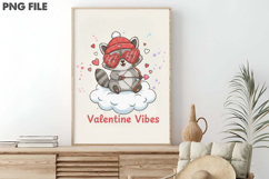 Valentine Vibes Raccoon Png Product Image 3