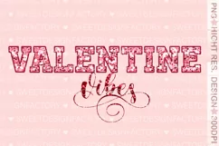 Valentine vibes sublimation design, faux glitters valentine Product Image 2