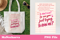 Retro Library Book Card Sublimation | Book Lover Quote Print Product Image 1