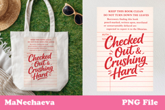 Retro Library Book Card Sublimation | Book Lover Quote Print Product Image 1