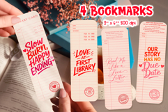 Vintage Library Card Bookmark | Valentine Quote Bundle Product Image 3