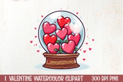 Valentine Vintage Love Clipart, Christmas Clipart Product Image 1