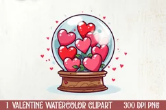 Valentine Vintage Love Clipart, Christmas Clipart Product Image 1