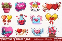 Valentine Vintage Love Clipart Bundle, Love Clipart, Love Clipart Bundle, Love Watercolor, Watercolor Love, Love Sublimation, Love, Love Clip Art, Love Sublimation Designs, Love Sublimation Bundle, Love Clipart Watercolour, Love Clipart Watercolor, Love P