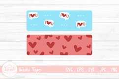 Valentine Washi Tape Clipart Sticker Product Image 1