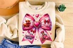 Valentines Howdy Coquette Bow PNG, Valentine&#039;s Day Western Product Image 1