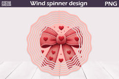 Valentine Wind Spinner | Bow Wind Spinner Product Image 1