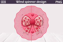 Valentine Wind Spinner | Bow Wind Spinner Product Image 1