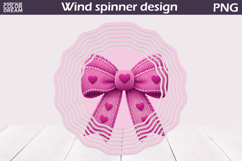 Valentine Wind Spinner | Bow Wind Spinner Product Image 1