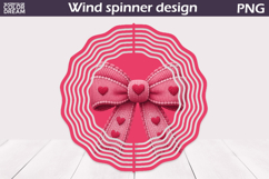 Valentine Wind Spinner | Bow Wind Spinner Product Image 1