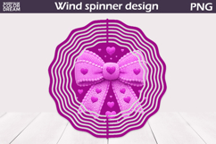 Valentine Wind Spinner | Bow Wind Spinner Product Image 1