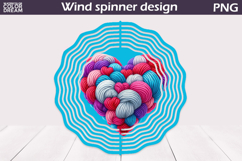 Valentine Heart Wind Spinner | Valentines Day Wind Spinner Product Image 1