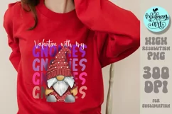 Valentine with my gnomies png, Valentines day sublimation Product Image 2