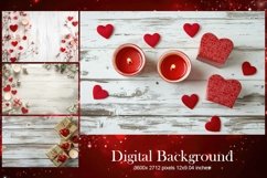 Heart Valentines Background Love Wallpaper Blank Backdrop Product Image 1