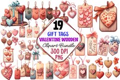 Valentine Wooden Gift Tags Clipart Bundle, Valentine Gift Tags, Gift Tag Template, Gift Tags Svg, Gift Tags Clipart, Gift Tags Sublimation, Gift Tags watercolor