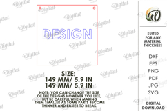 Valentine's Day Word Art Sign Laser Cut. Wall Decor SVG Product Image 2