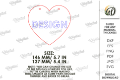 Valentine's Day Word Art Sign Laser Cut. Wall Decor SVG Product Image 2