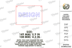 Valentine's Day Word Art Sign Laser Cut. Wall Decor SVG Product Image 2