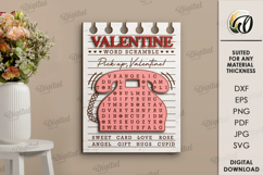 Valentine&#039;s Day Word Search Bundle Laser Cut. Wall Decor SVG Product Image 11