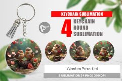 Keychain Valentine Wren Bird Product Image 1
