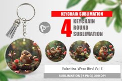 Keychain Valentine Wren Bird Product Image 1