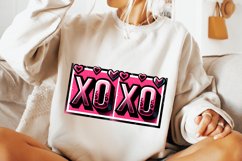Xoxo PNG, Valentine Xoxo PNG, Retro Valentine&#039;s Day PNG Product Image 3