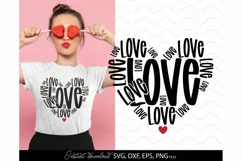love svg, Valentine's Day SVG, valentine svg heart svg Product Image 1