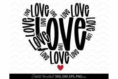 love svg, Valentine's Day SVG, valentine svg heart svg Product Image 2