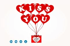 Valentines Day Heart Balloon svg, love Heart Svg, valentine Product Image 2