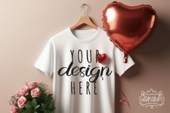 Valentine&#039;s Day T-Shirt Mockup Product Image 1