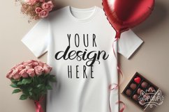 Valentine&#039;s Day T-Shirt Mockup Product Image 1