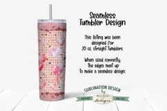 Valentine Cow 20 oz Seamless Tumbler Wrap Design PNG File Product Image 2