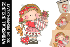 Valentine Cutie Sublimation Clipart| DTF Clipart Product Image 1