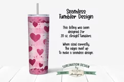 Valentine Highland Cow 20 oz Seamless Tumbler Wrap Design Product Image 2