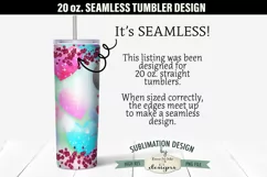 Valentine Moose in Knit Hat 20 oz Seamless Tumbler Wrap Product Image 3