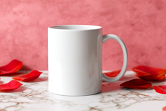 Valentines day Mug mockup|Two Hearts Valentine background Product Image 1